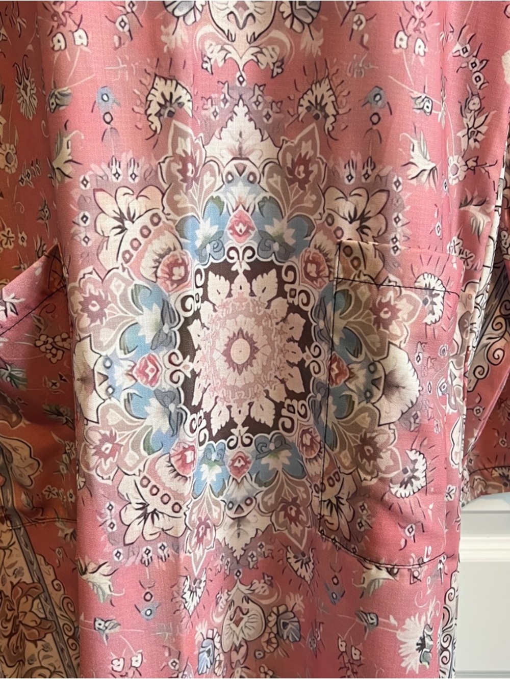 Unbranded Maxi Caftan Kaftan MuMu Size Medium Boho - Picture 4 of 7